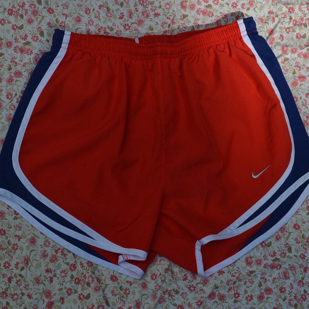 Nike Tempo Shorts Red Navy Blue Small